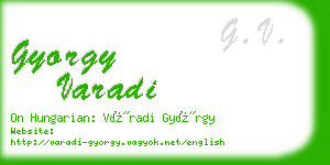gyorgy varadi business card